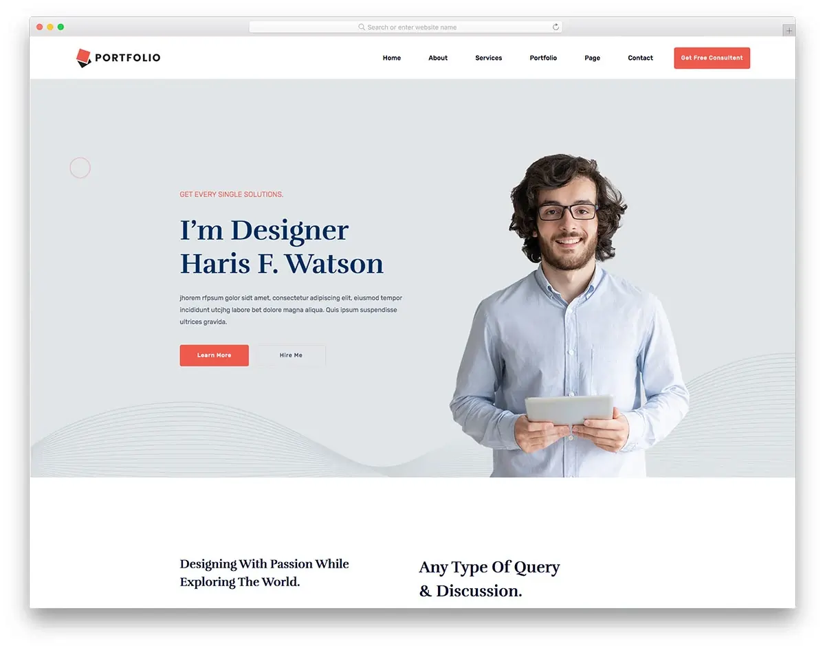 WordPress Portfolio Showcase Project