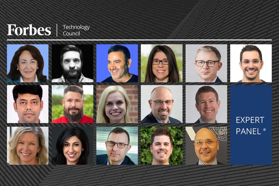Photos of featured Forbes Technology Council members. 