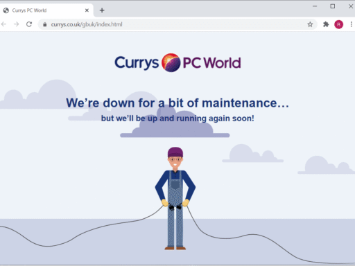 Currys PC World website crumples into unscheduled maintenance as shoppers chase latest gaming machines • The Register