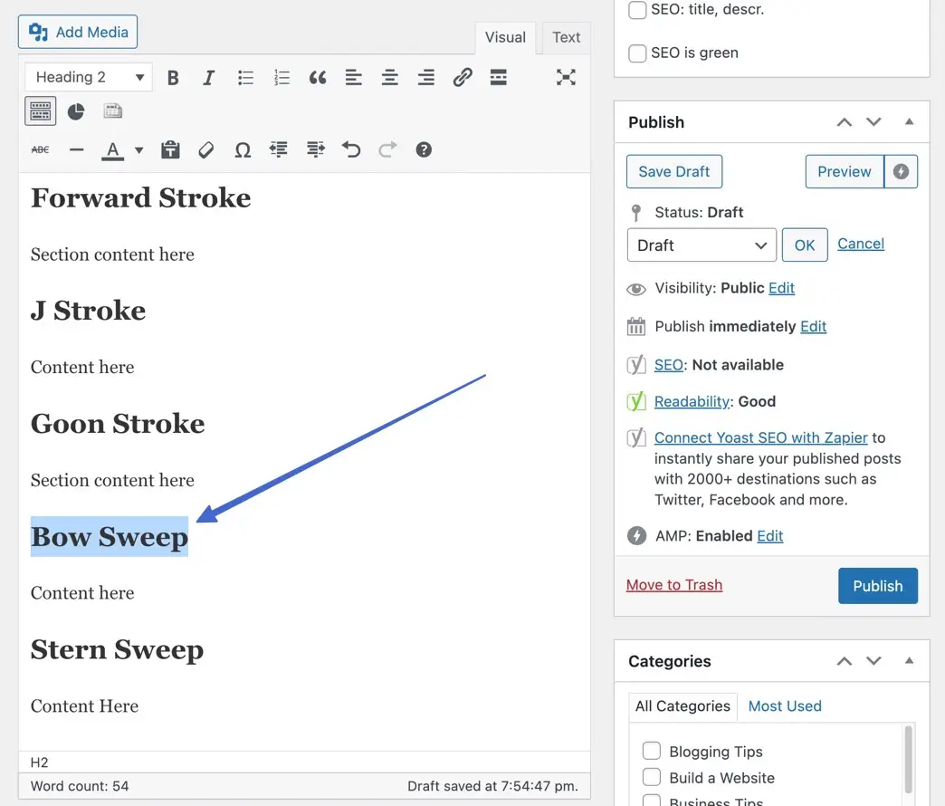 looking at the right header 