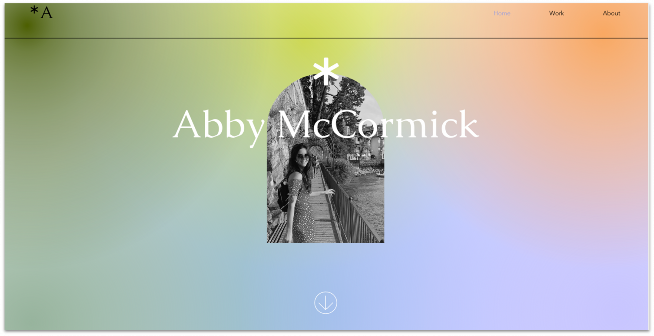 Abby McCormick graphic design portfolio website