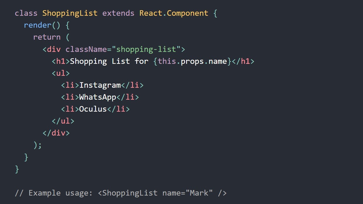 React code