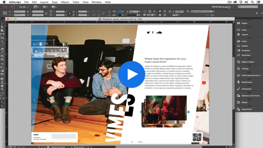 InDesign tutorials: Interactivity