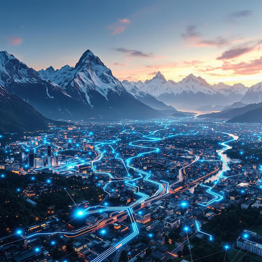  Smart city network in the Swiss Alps – OMN AI Marketing
