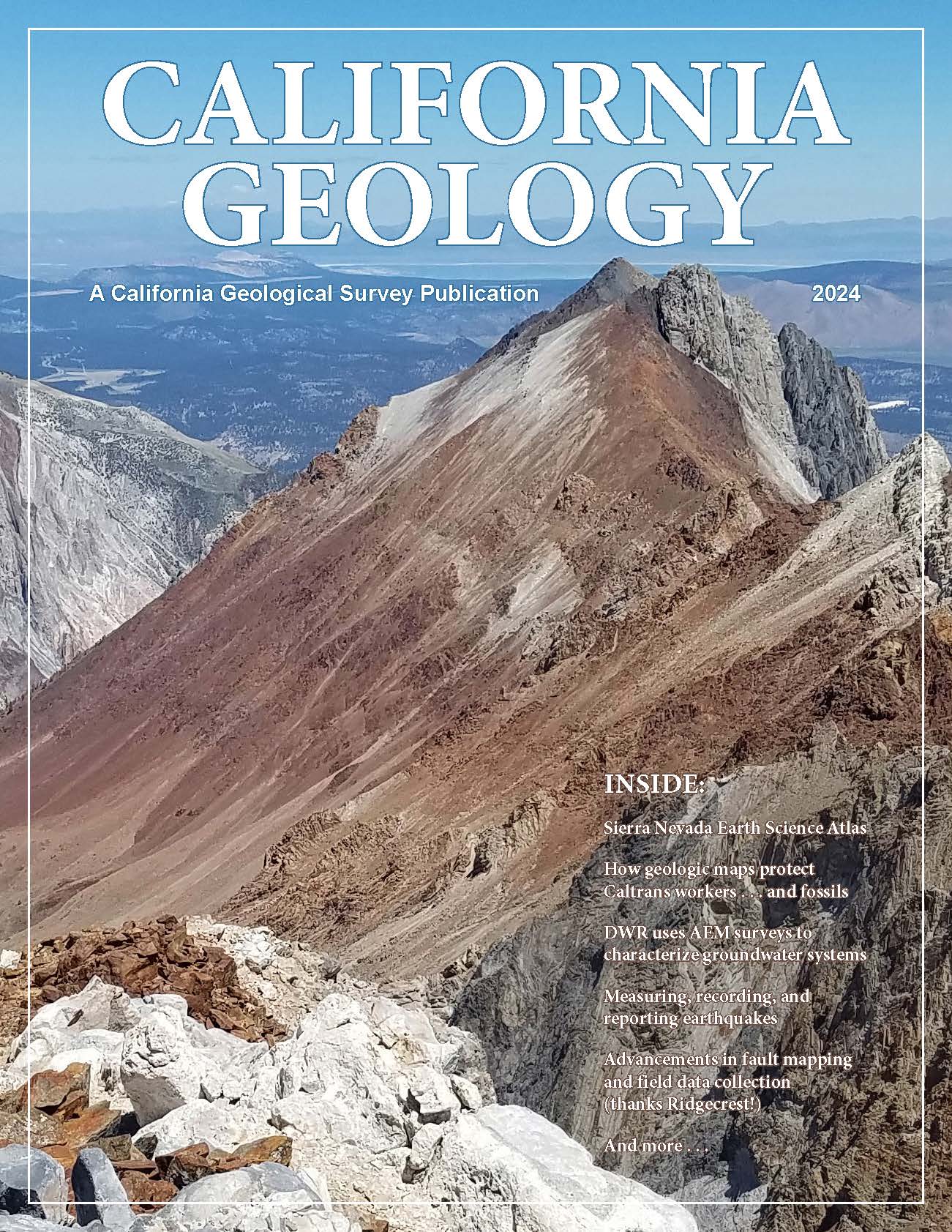 Cover of California Geology, 2024 edition