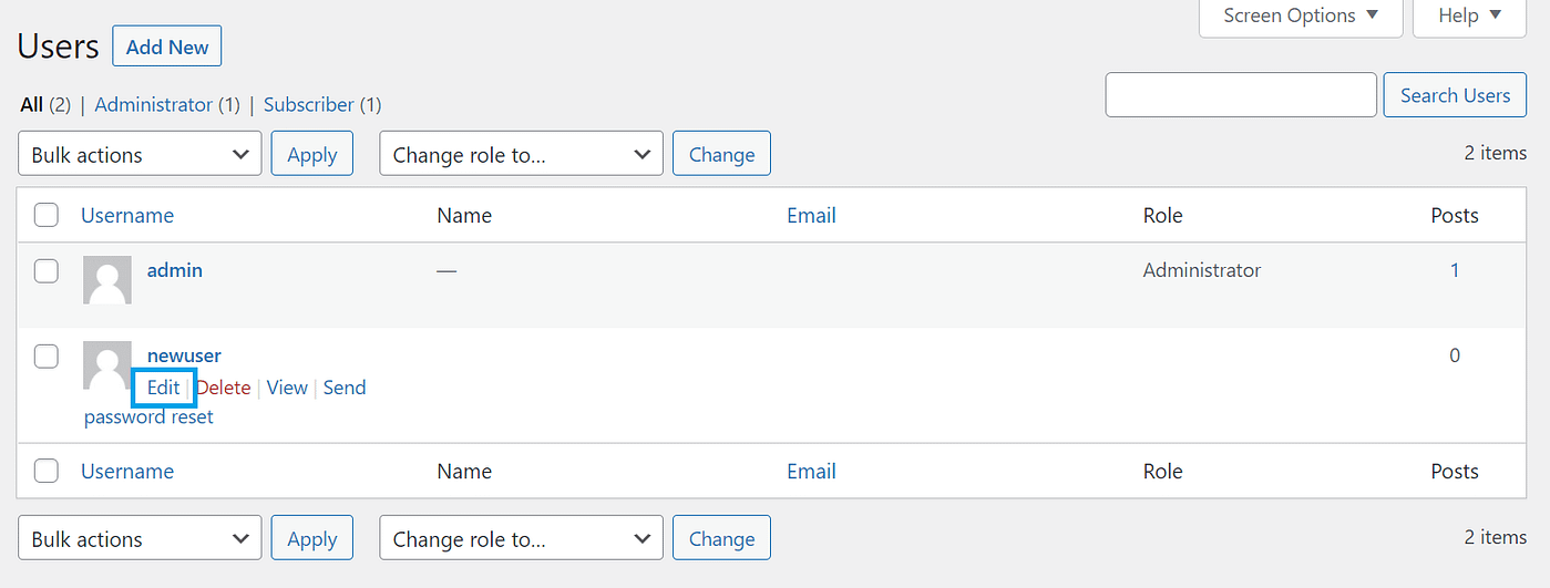 An example of how to edit someone else's admin color scheme.
