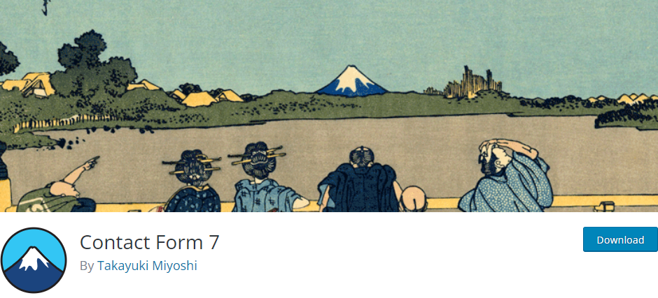 Screenshot of CF7 download page