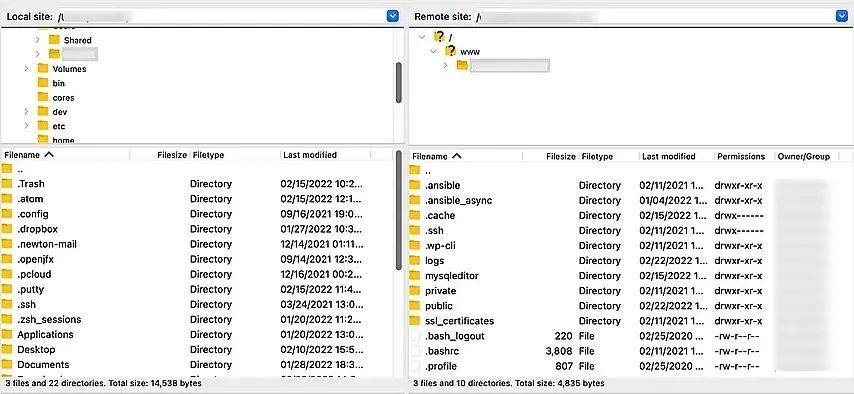 How to delete WordPress site via FTP file manager.