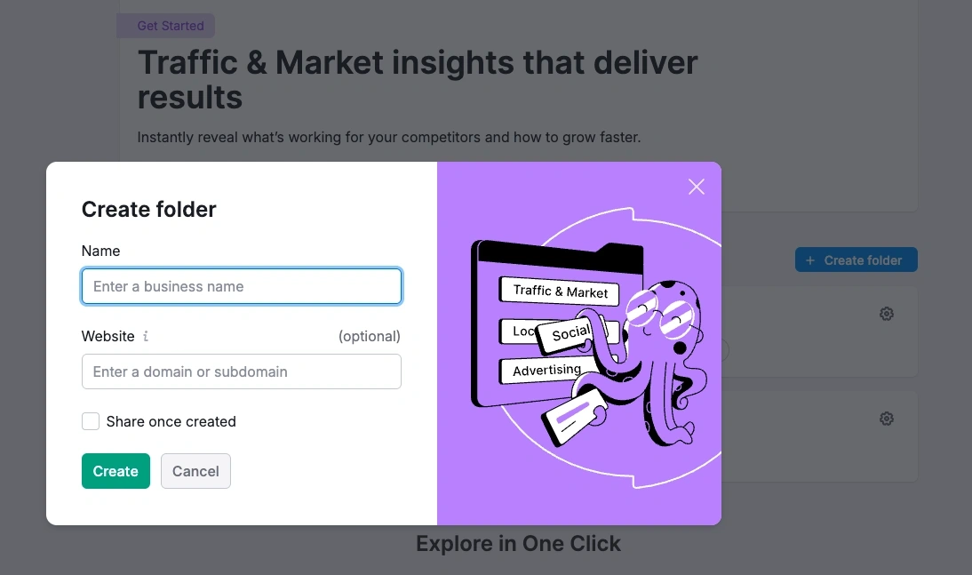 Analyze competitors using Semrush Traffic Analytics
