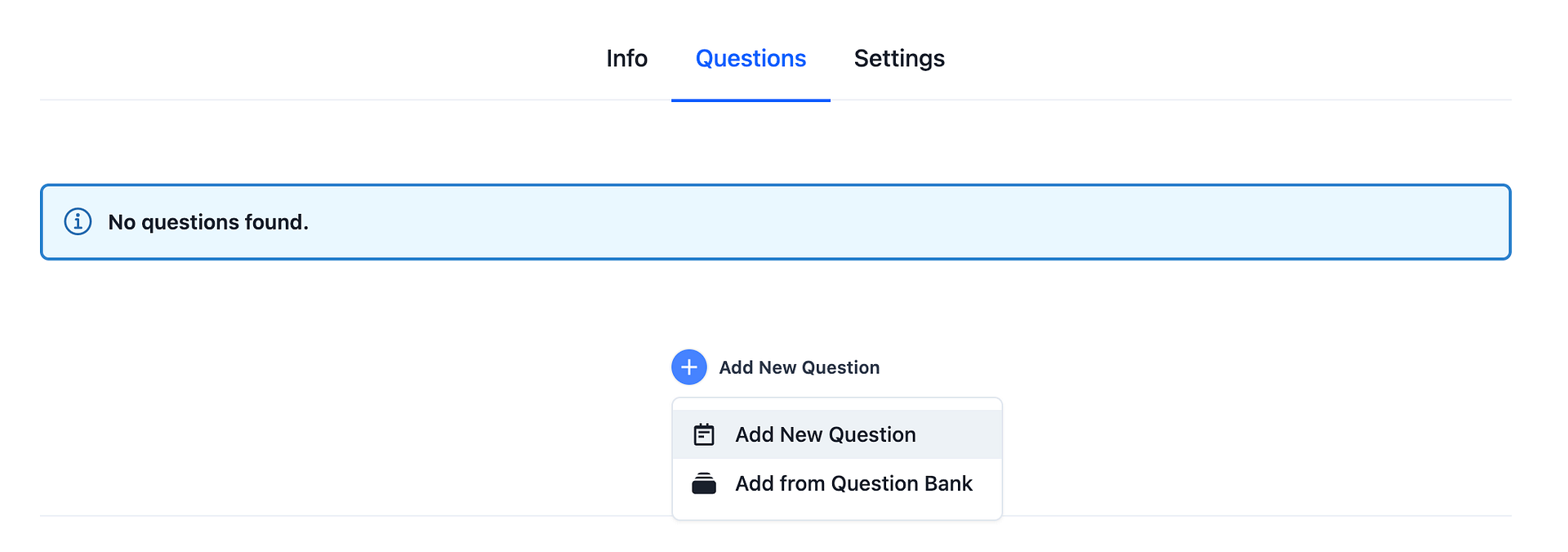 picking quiz questions