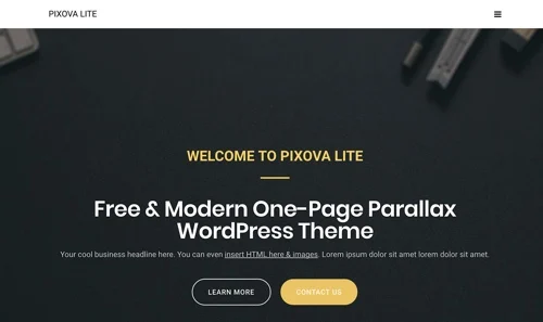 Home page of Pixova Lite