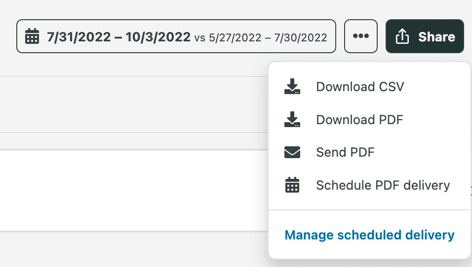 Sharing Sprout’s social media report