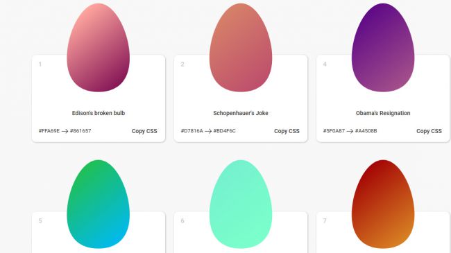 colour tools eggradients