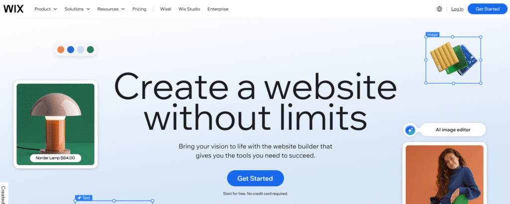 Wix Homepage