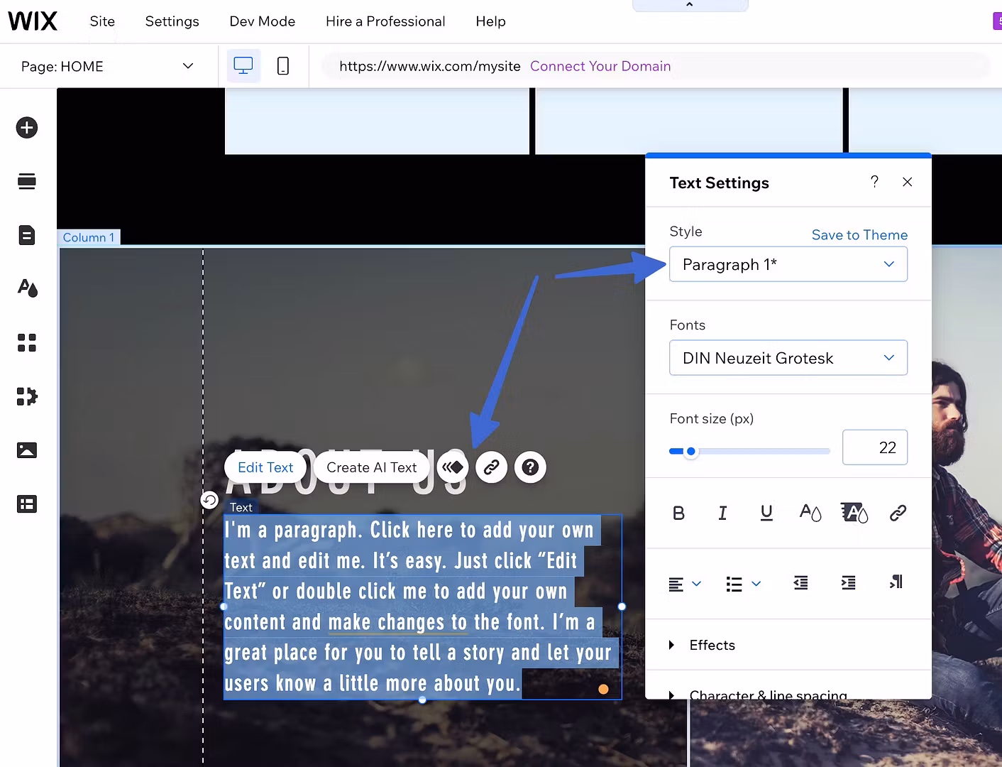 WYSIWYG web builder: Wix website editor - My store.