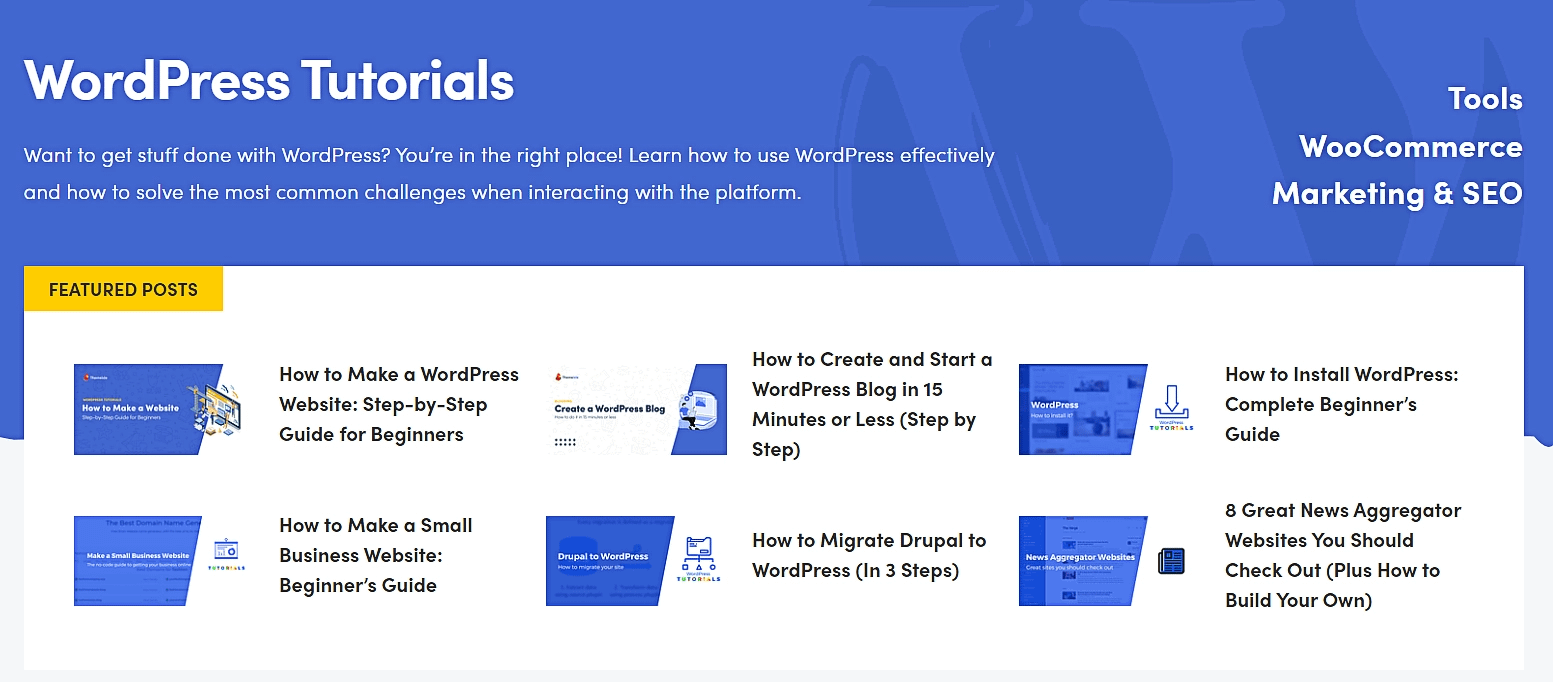 WordPress tutorials