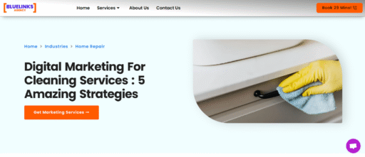 Bluelinks Agency Launches Specialized Digital Marketing Services for the Cleaning Industry