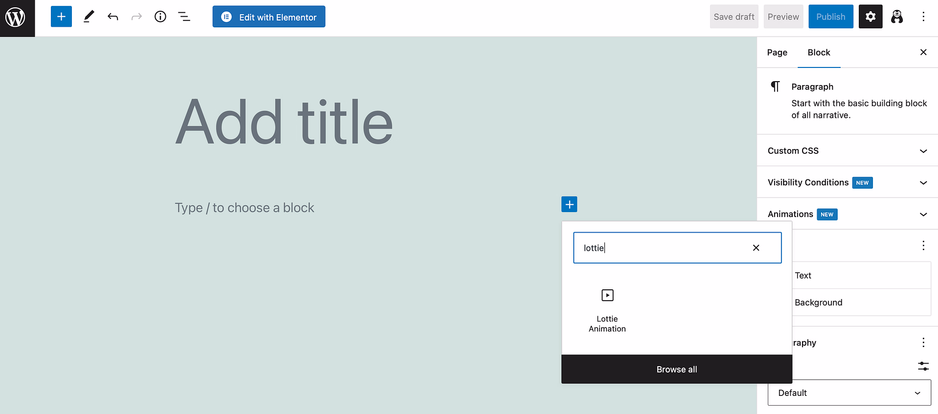 Adding the Lottie Animations Otter Block to WordPress