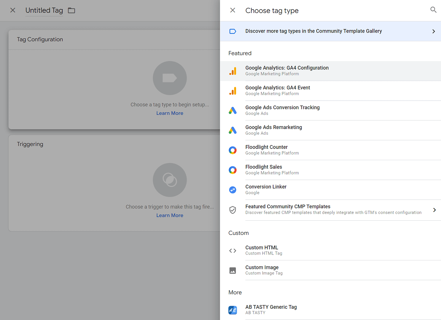 Add new tags using Tag Manager.