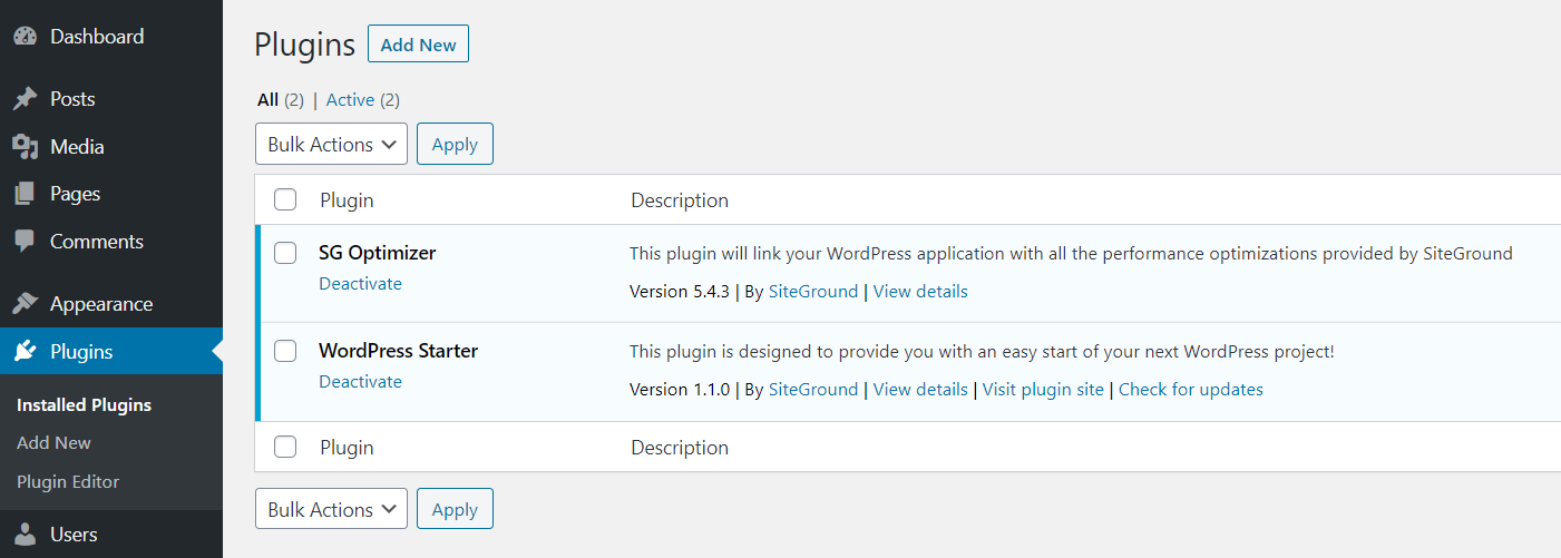 The first step in the WooCommerce tutorial is installing the WooCommerce plugin from the WordPress dashboard.