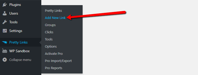 add new wordpress affiliate links