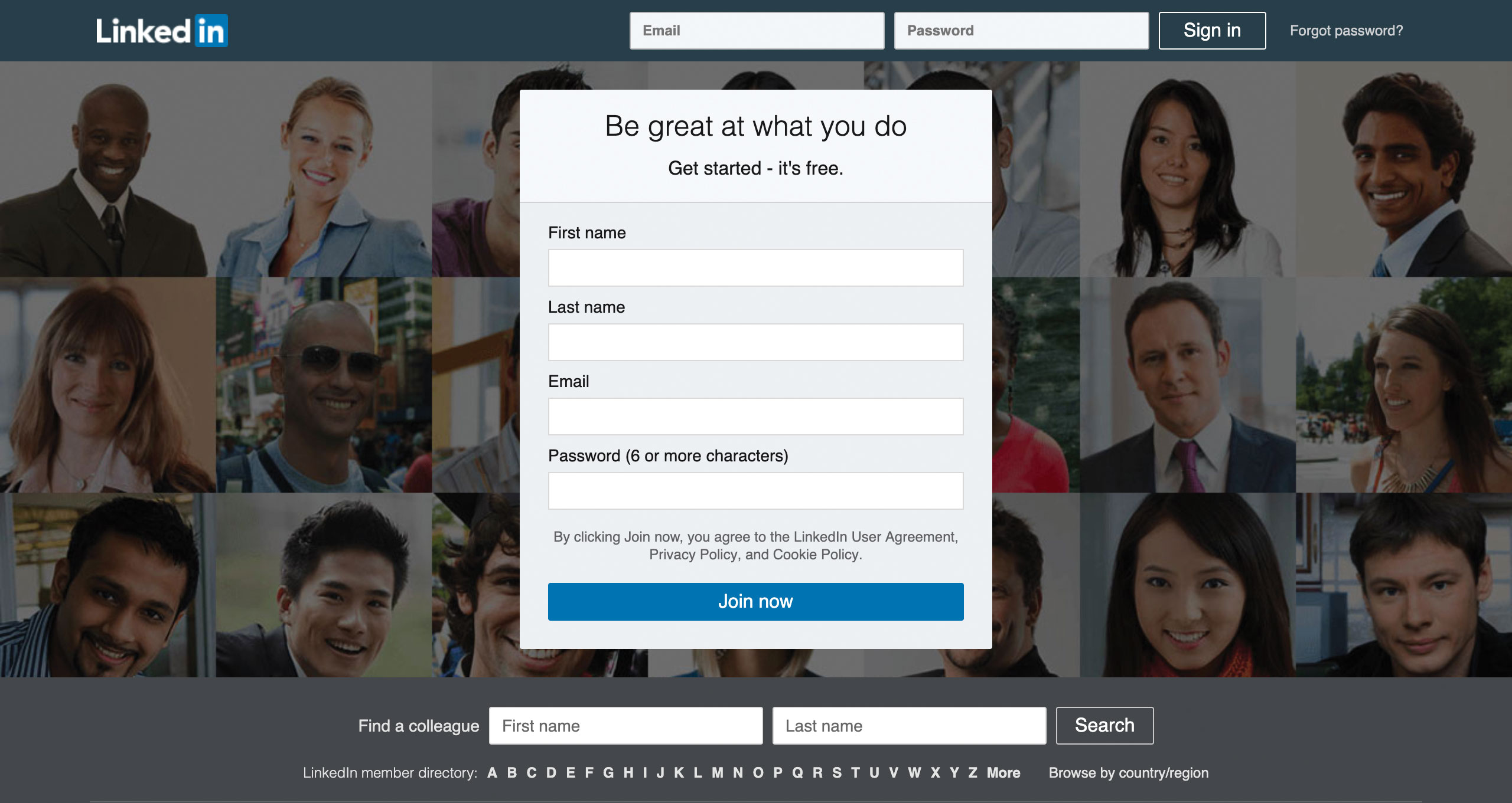 A screengrab from LinkedIn