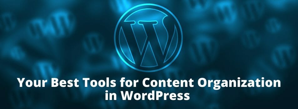 Your Best Tools for Content Organization in WordPress | Web Services