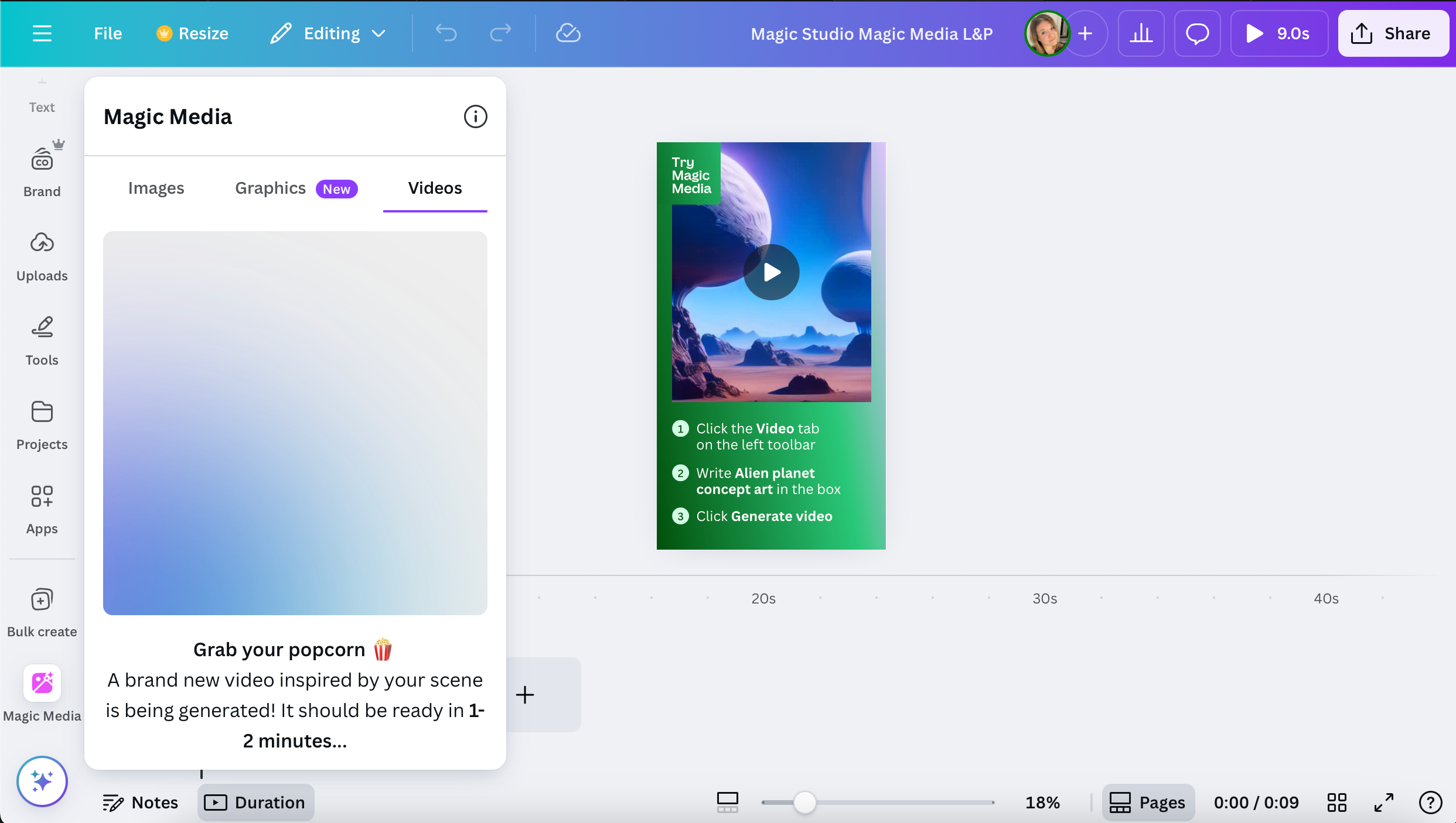 Testing Canva Magic Studio for All About Cookies review