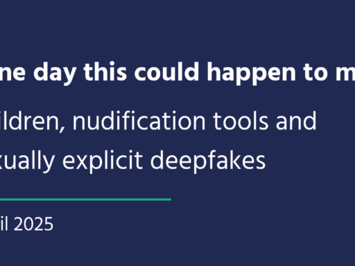 “One day this could happen to me” - Children, nudification tools and sexually explicit deepfakes