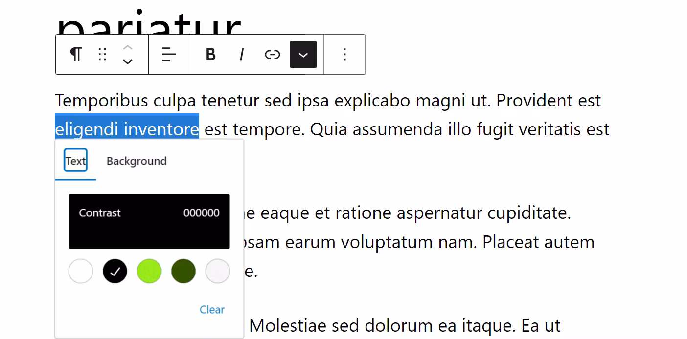 How to use WordPress to highlight text.
