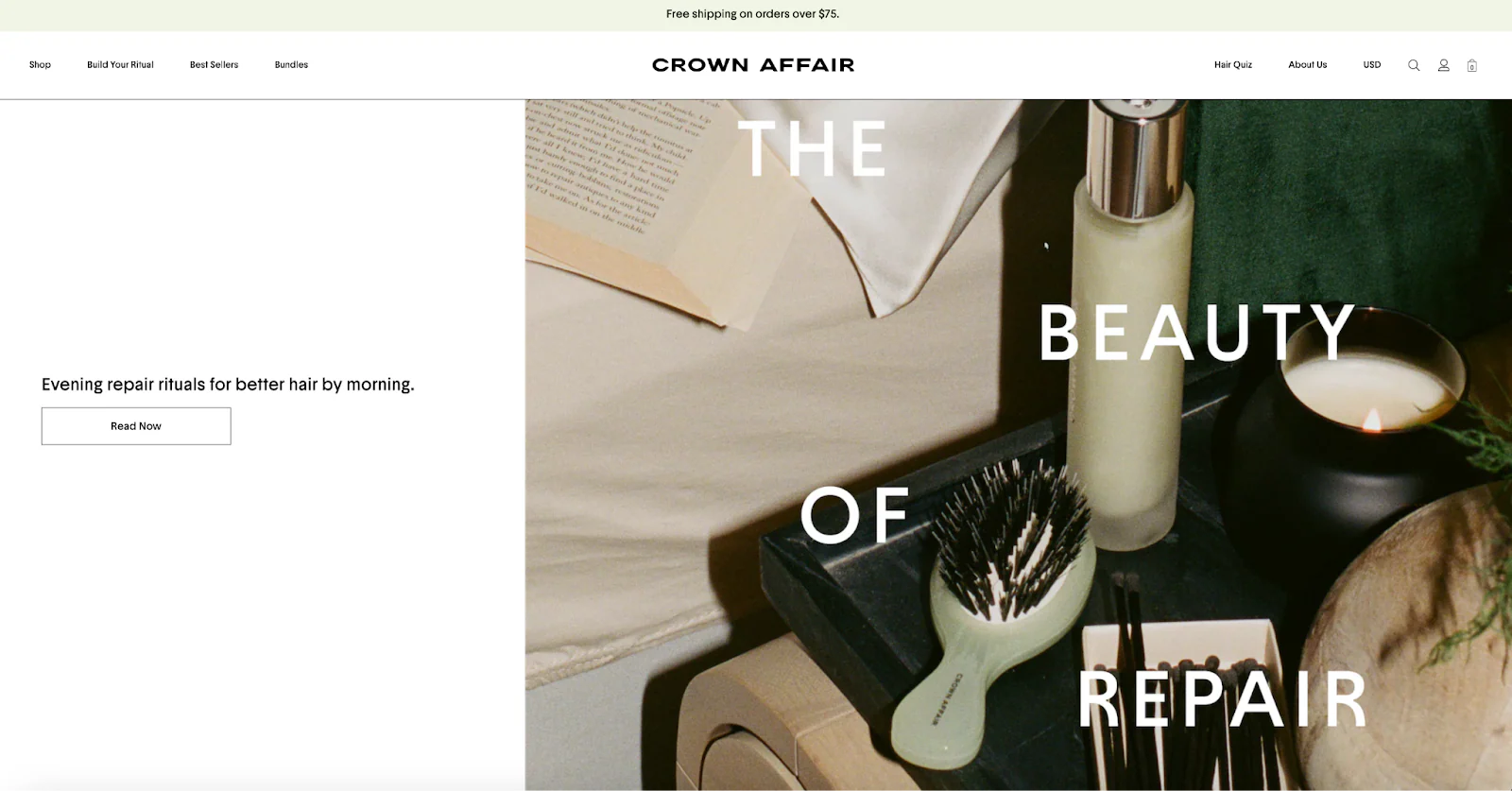 Crown Affair uses a 33:66 split-screen ratio.