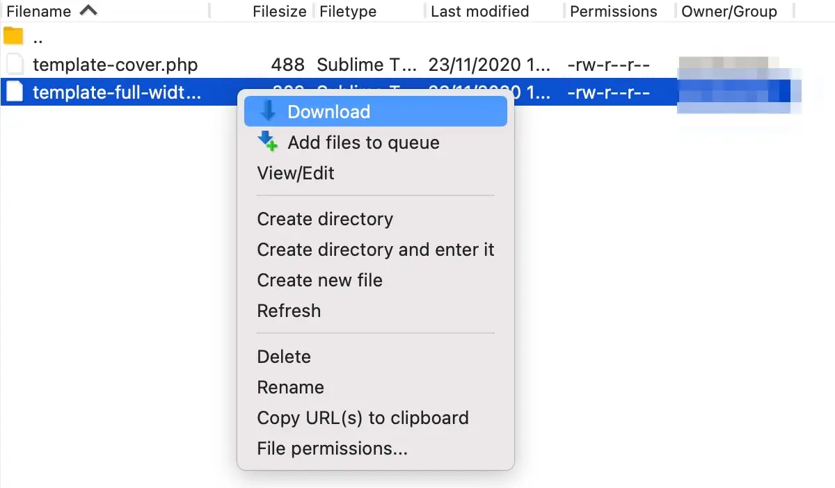 How to create a custom WordPress template manually.