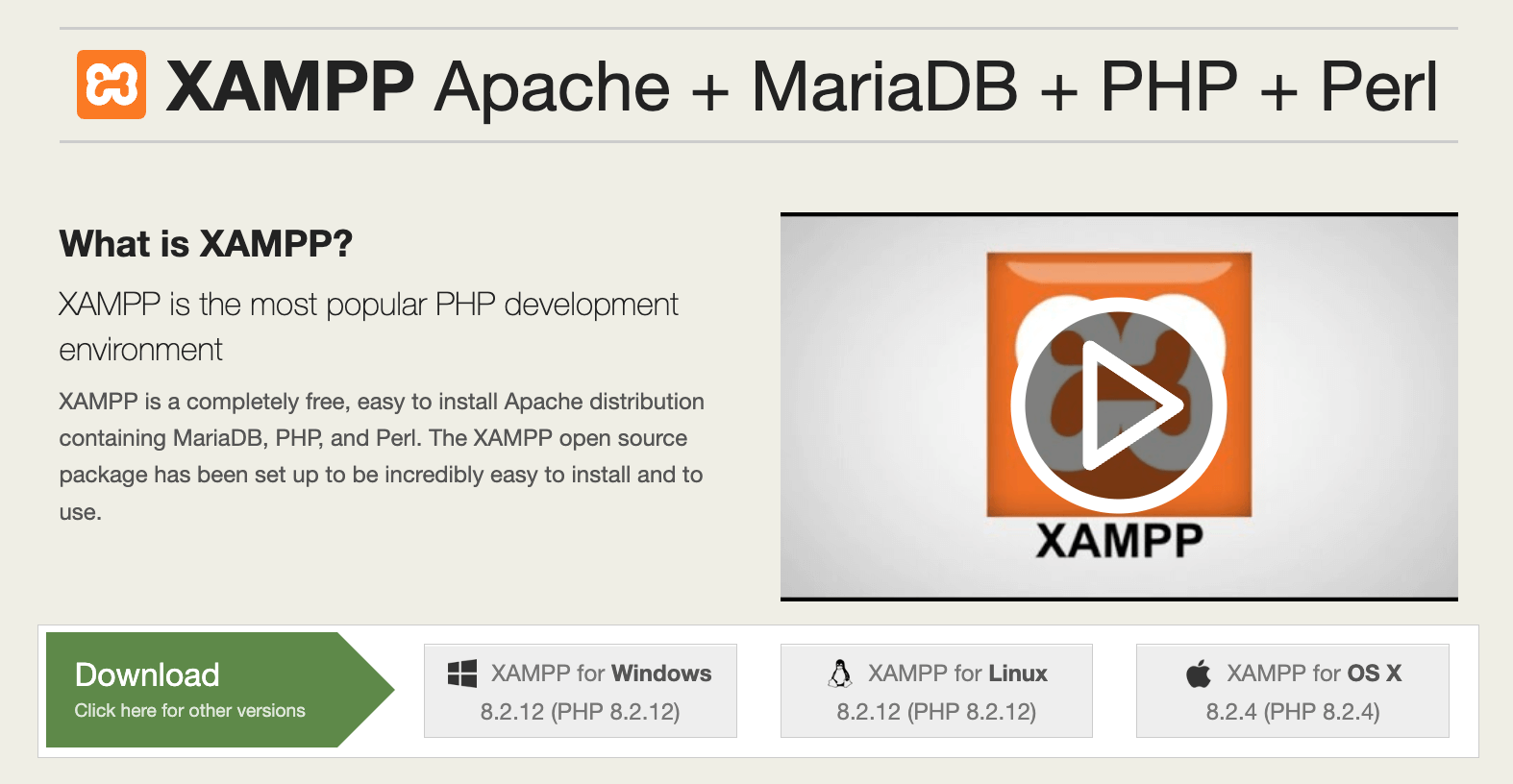 download xampp