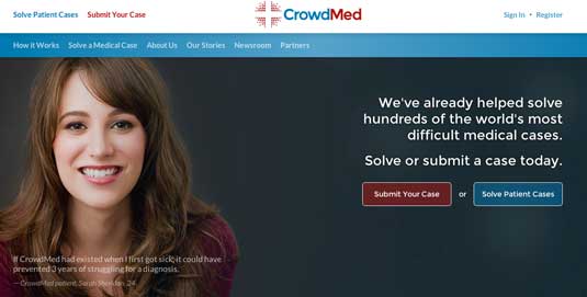 CrowdMed harnesses the wisdom of crowds to collaboratively solve even the world&rsquo;s most difficult medical cases quickly and accurately online