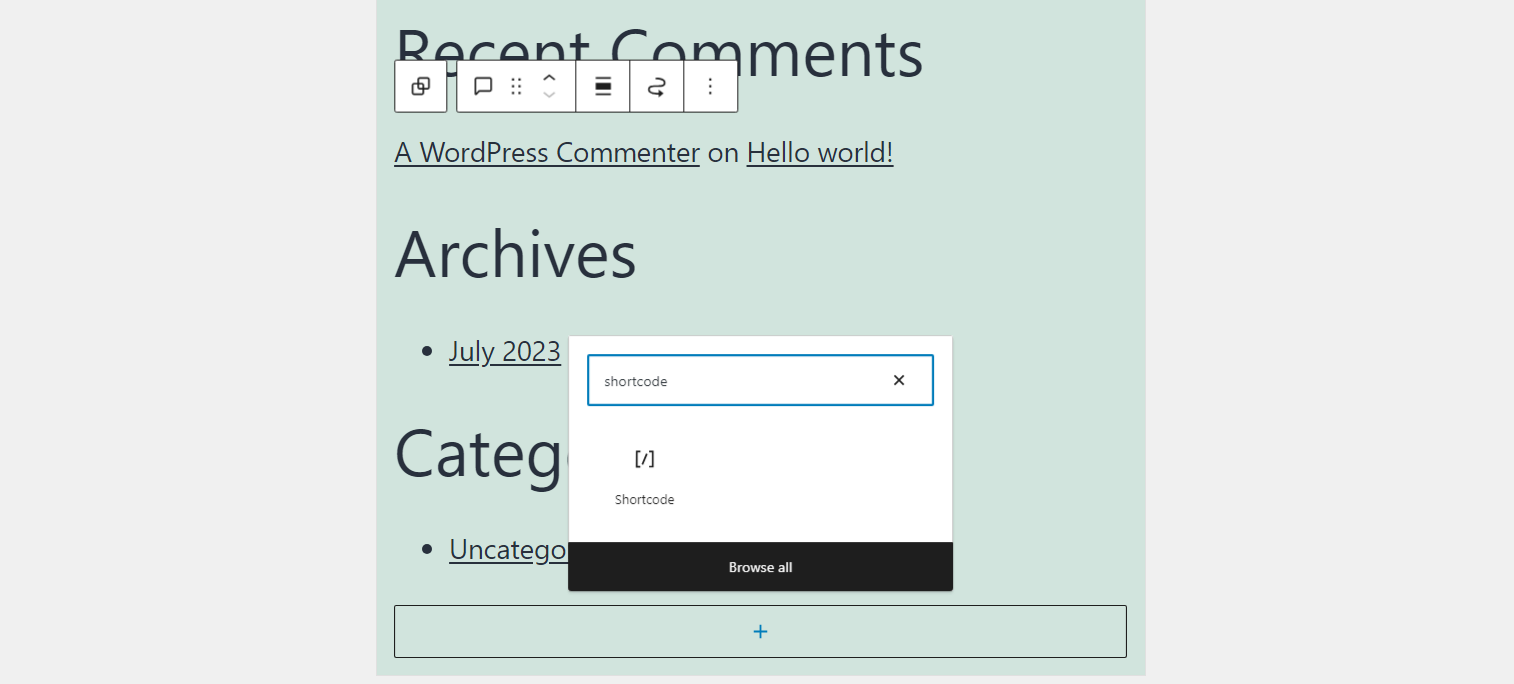 Adding shortcode to the footer in WordPress.