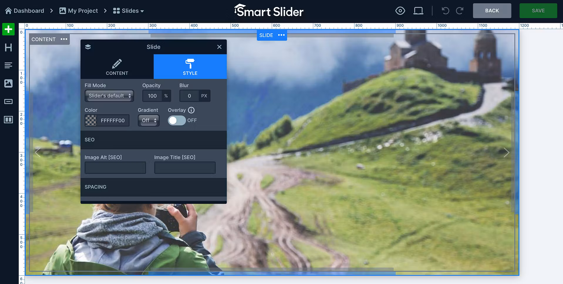 Edit image carousel photos.