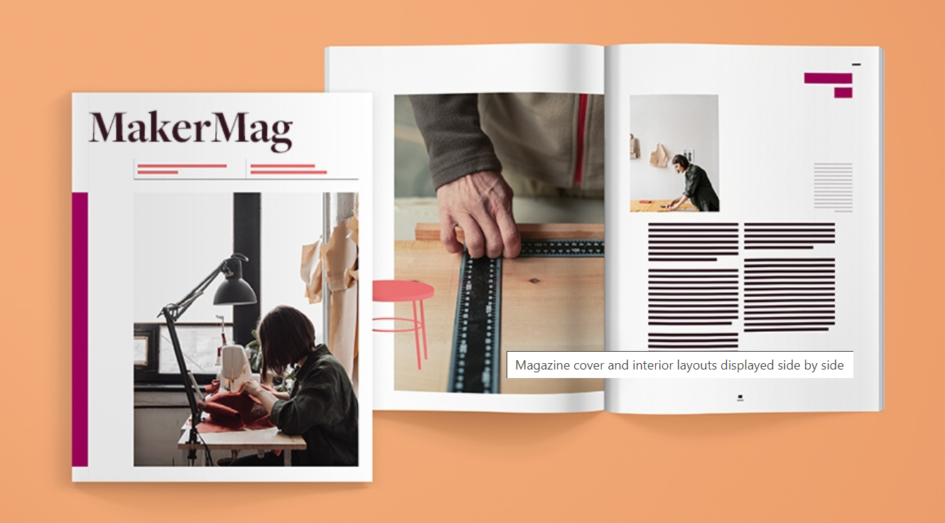 Series of Magazine layouts