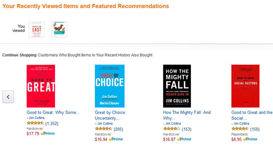 Amazon screenshot books