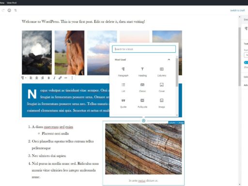 Introducing the WordPress Gutenberg editor
