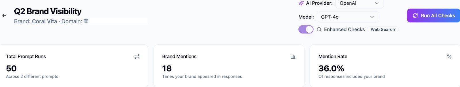 AI total prompt runs