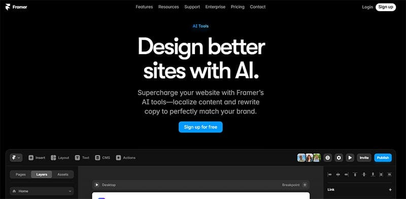 free ai tools to build website 2