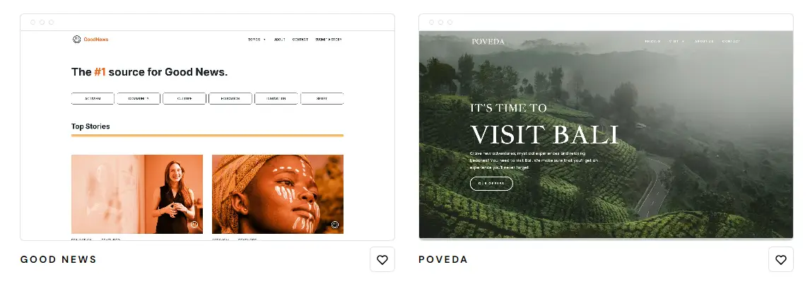 Hostinger Website Builder templates