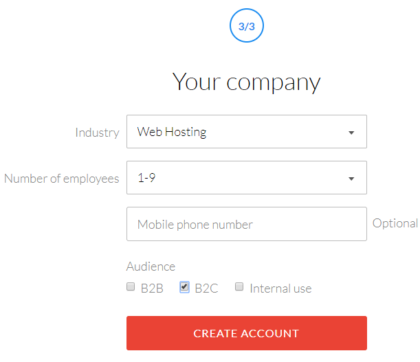 Enter company details
