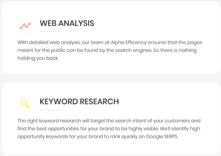 Alpha Efficiency services 
