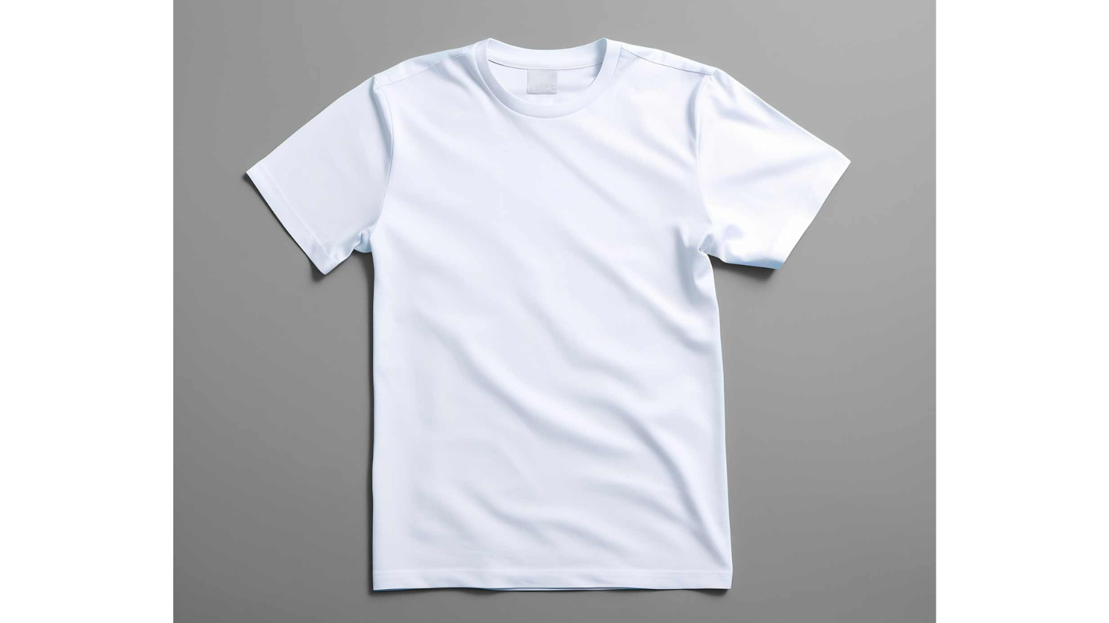 Mock-up image of blank white t-shirt