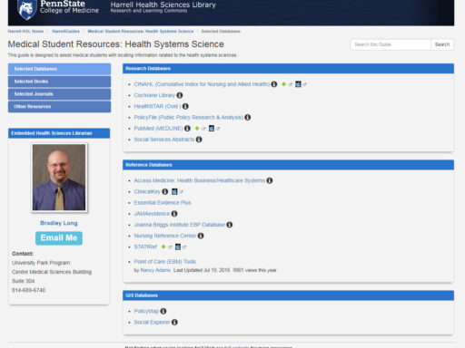 New medical student tools available on Harrell Library website
