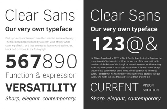 Intel's Clear Sans font