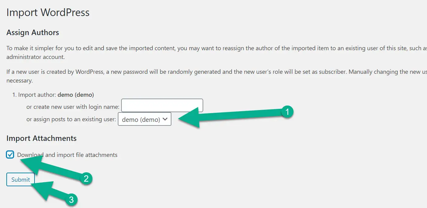 download and import - export WordPress menu