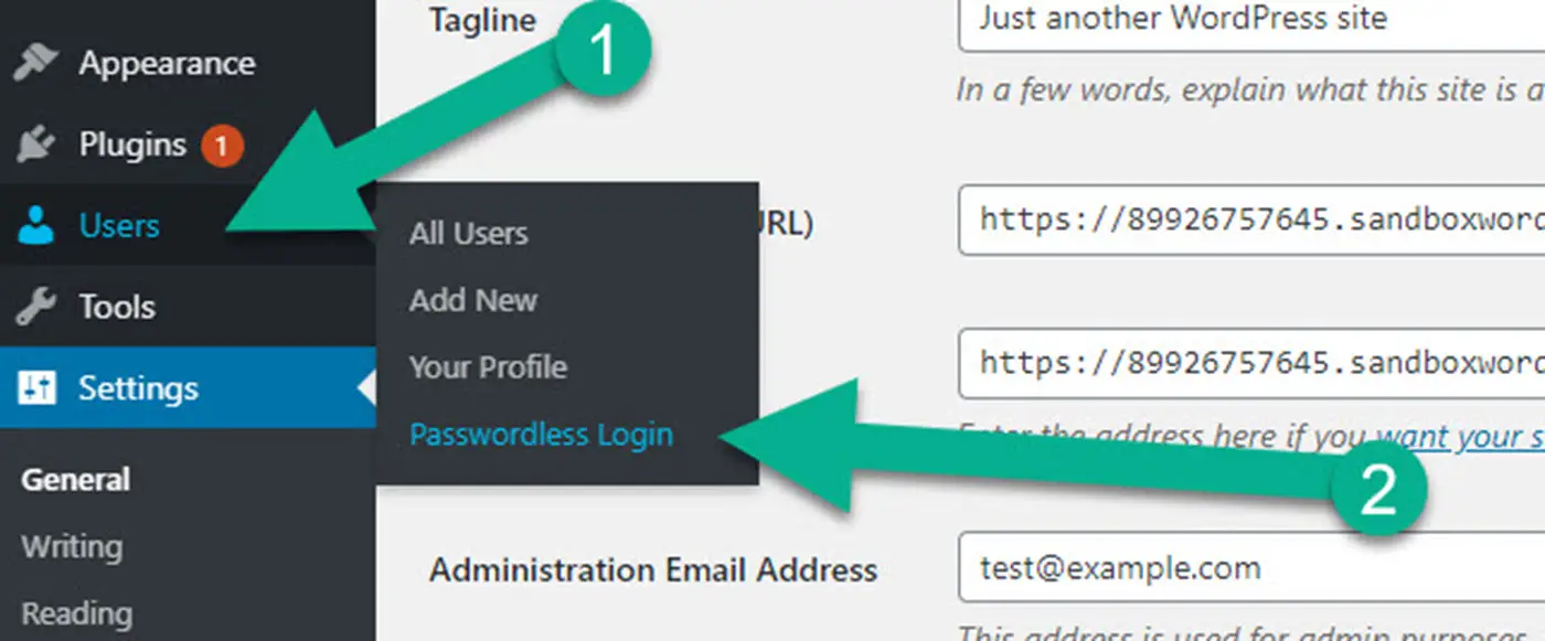WordPress Passwordless Login