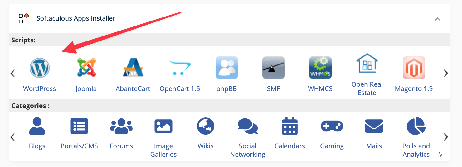 pick WordPress autoinstaller